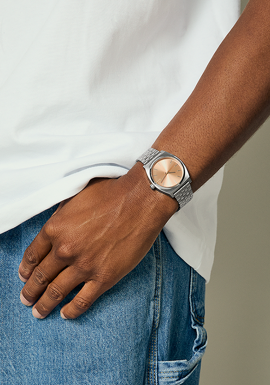 NIXON Time Teller - Silver Coral Unisex Watch | A0455339-00