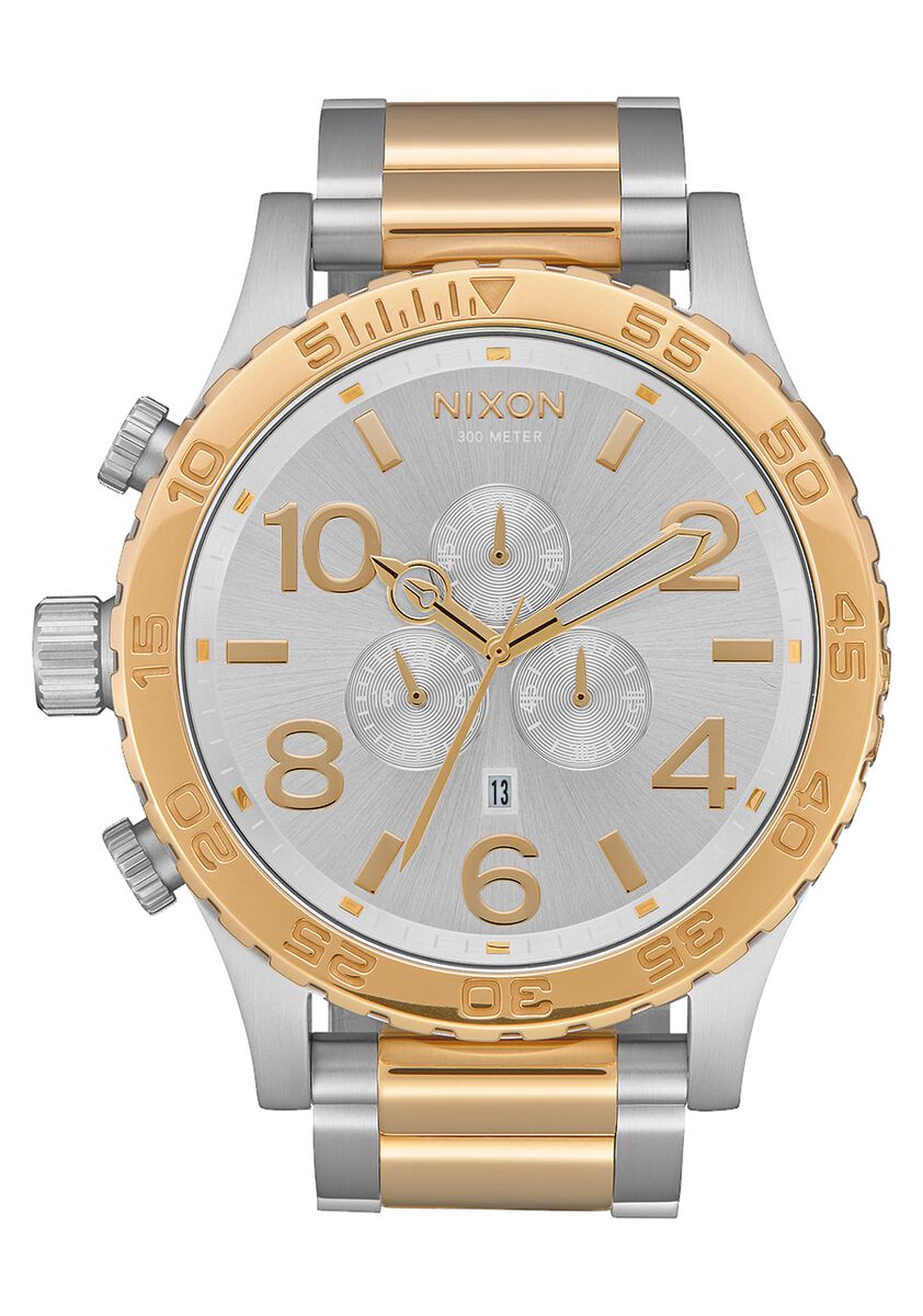 Nixon 51-30 Chrono Silver and Gold Men's Watch | A0831921-00