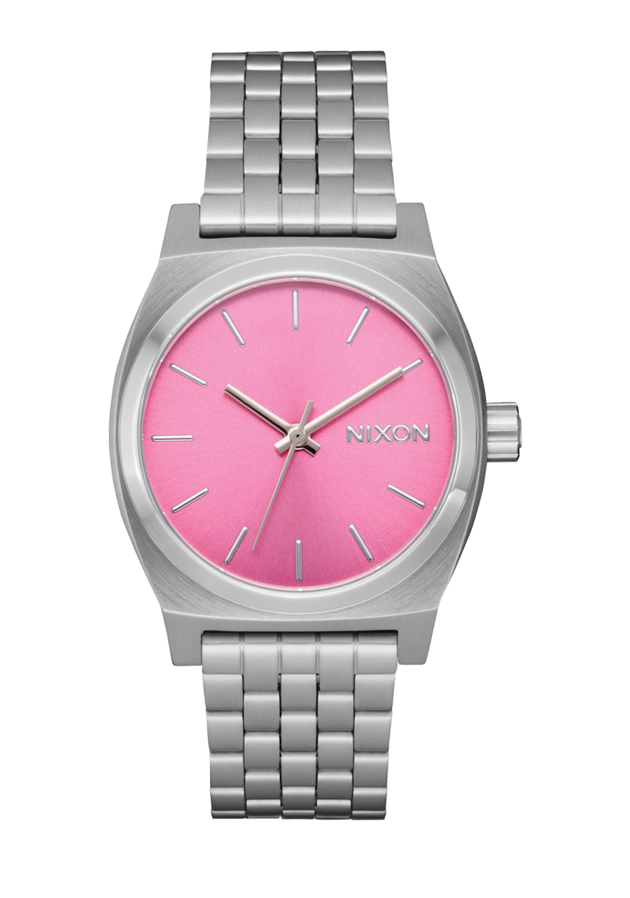 NIXON Medium Time Teller - Silver Pink Unisex Watch | A11302719-00