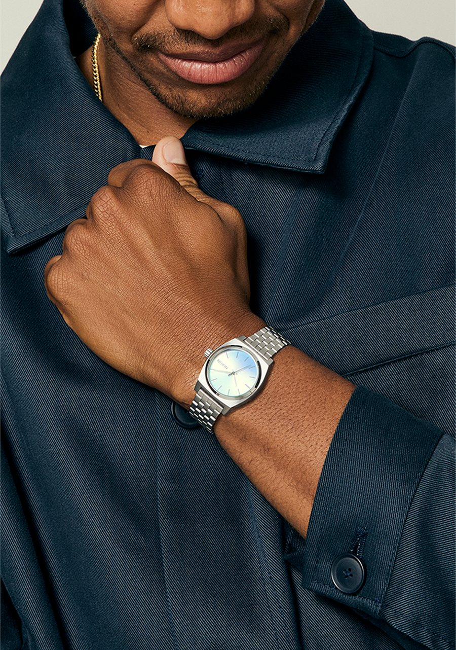 NIXON Medium Time Teller Silver / Dusk Unisex Watch | A11305357-00