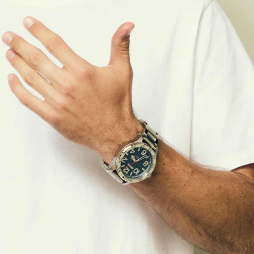 NIXON 51-30 Blue Dial Stainless Steel Bracelet Men’s Watch | A12465245-00