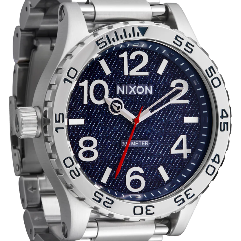 NIXON 51-30 Blue Dial Stainless Steel Bracelet Men’s Watch | A12465245-00