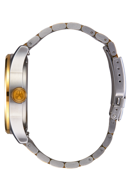 NIXON 2PAC Sentry Stainless Steel - Gold,Silver & Black Unisex Watch | A13795196-00