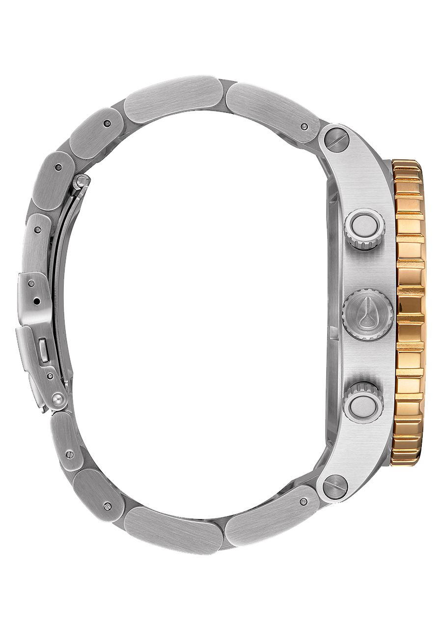 NIXON 51-30 Chrono Silver / Gold Men's Watch | A13891921-00