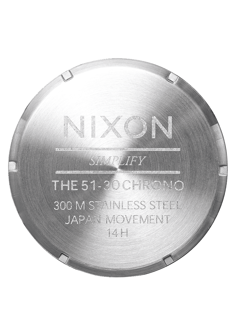 NIXON 51-30 Chrono Silver / Gold Men's Watch | A13891921-00