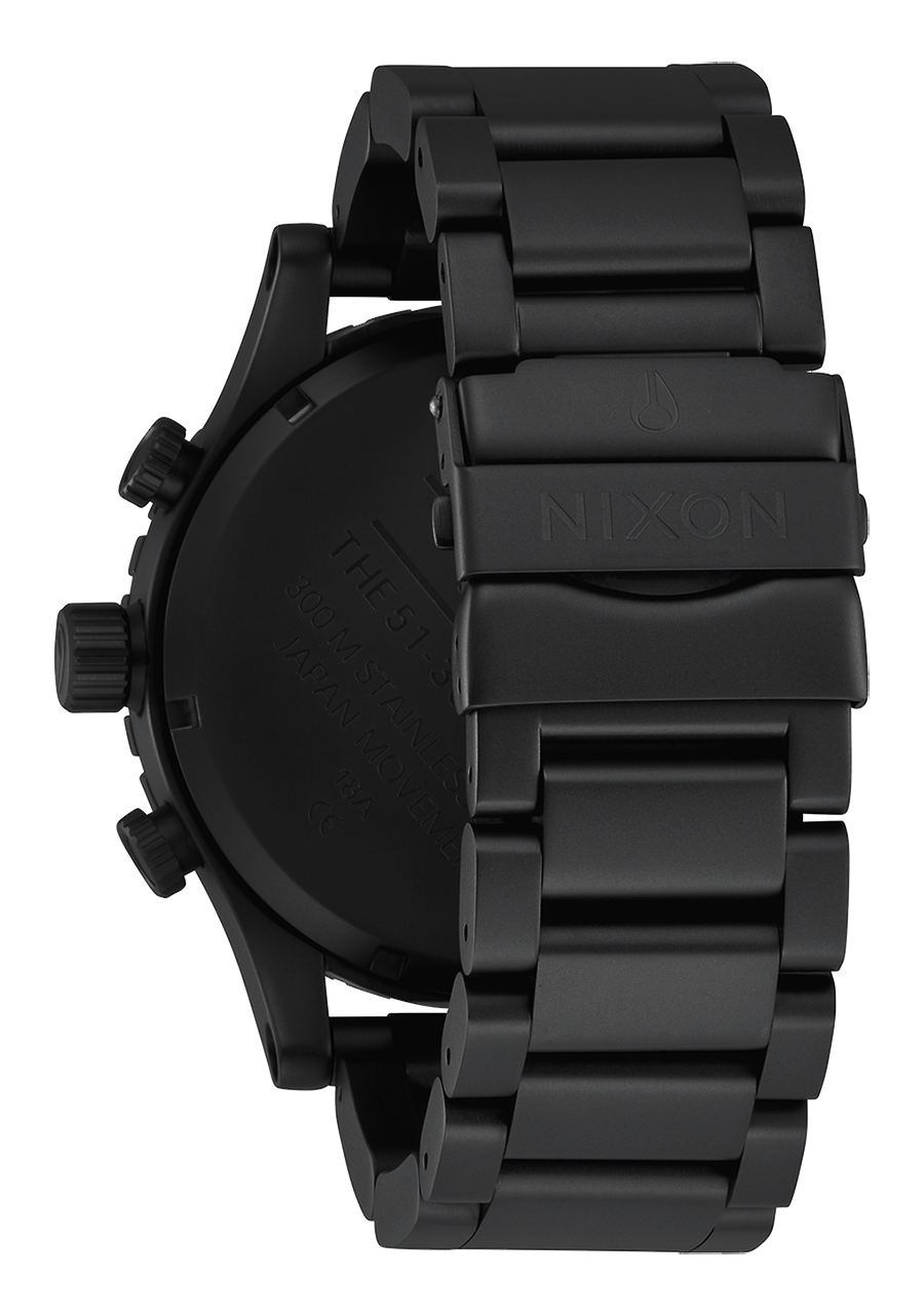 NIXON 51-30 Chrono All Matte Black / Black Men's Watch | A13893086-00