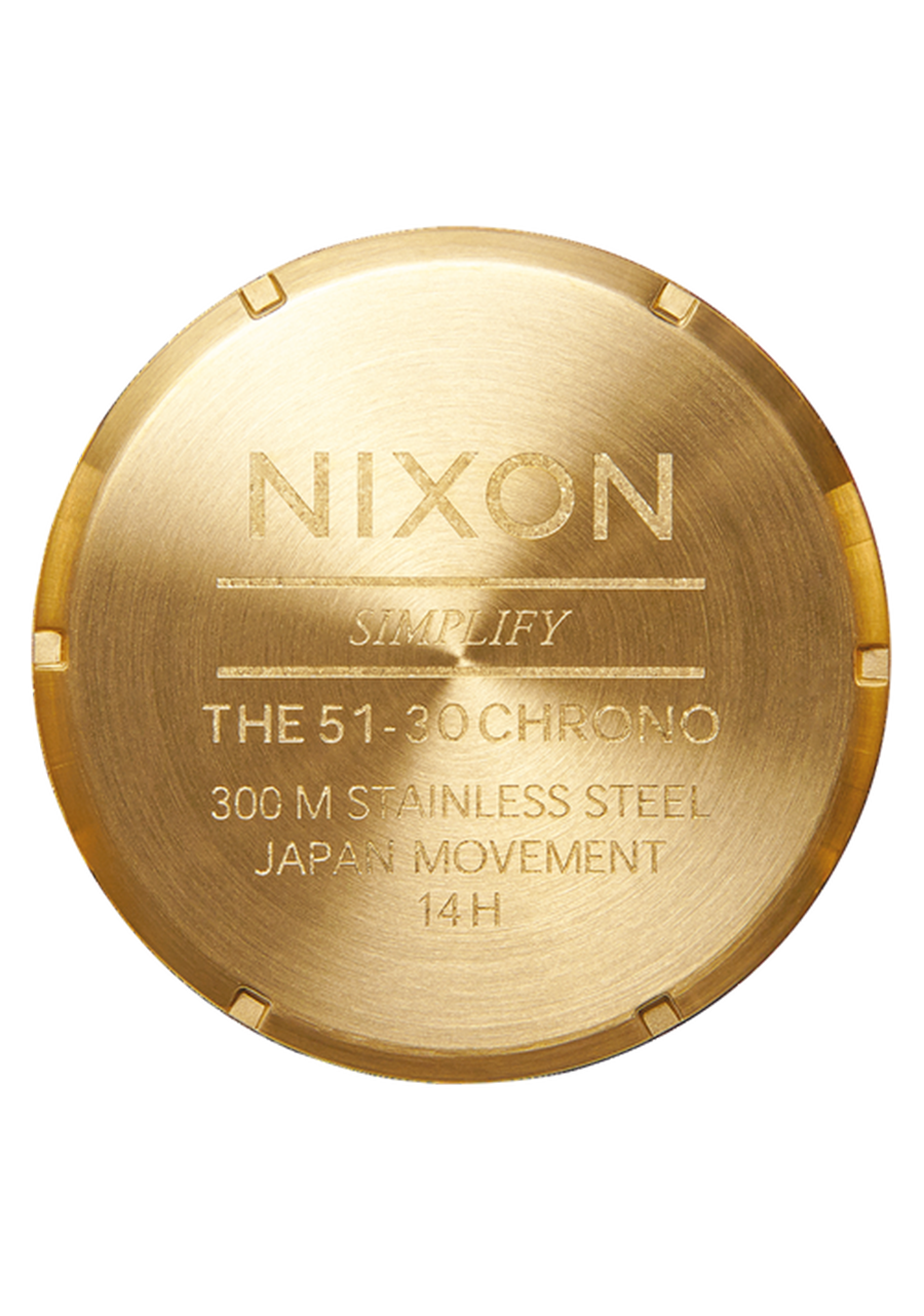 NIXON 51-30 Chrono - 4th Dimension Gold / Black Men's Watch | A13895358-00