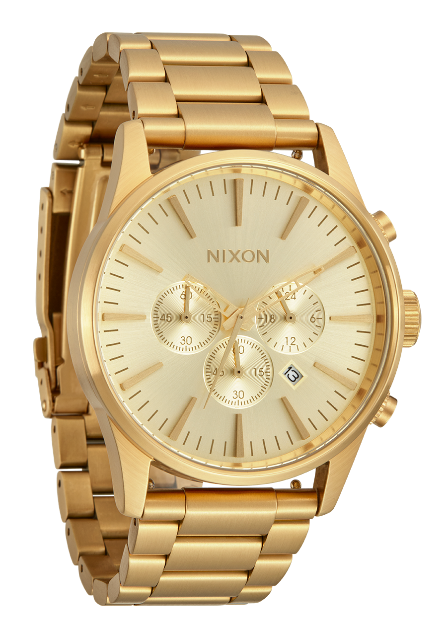 NIXON Sentry Chrono - All Gold Unisex Watch | A1390502-00