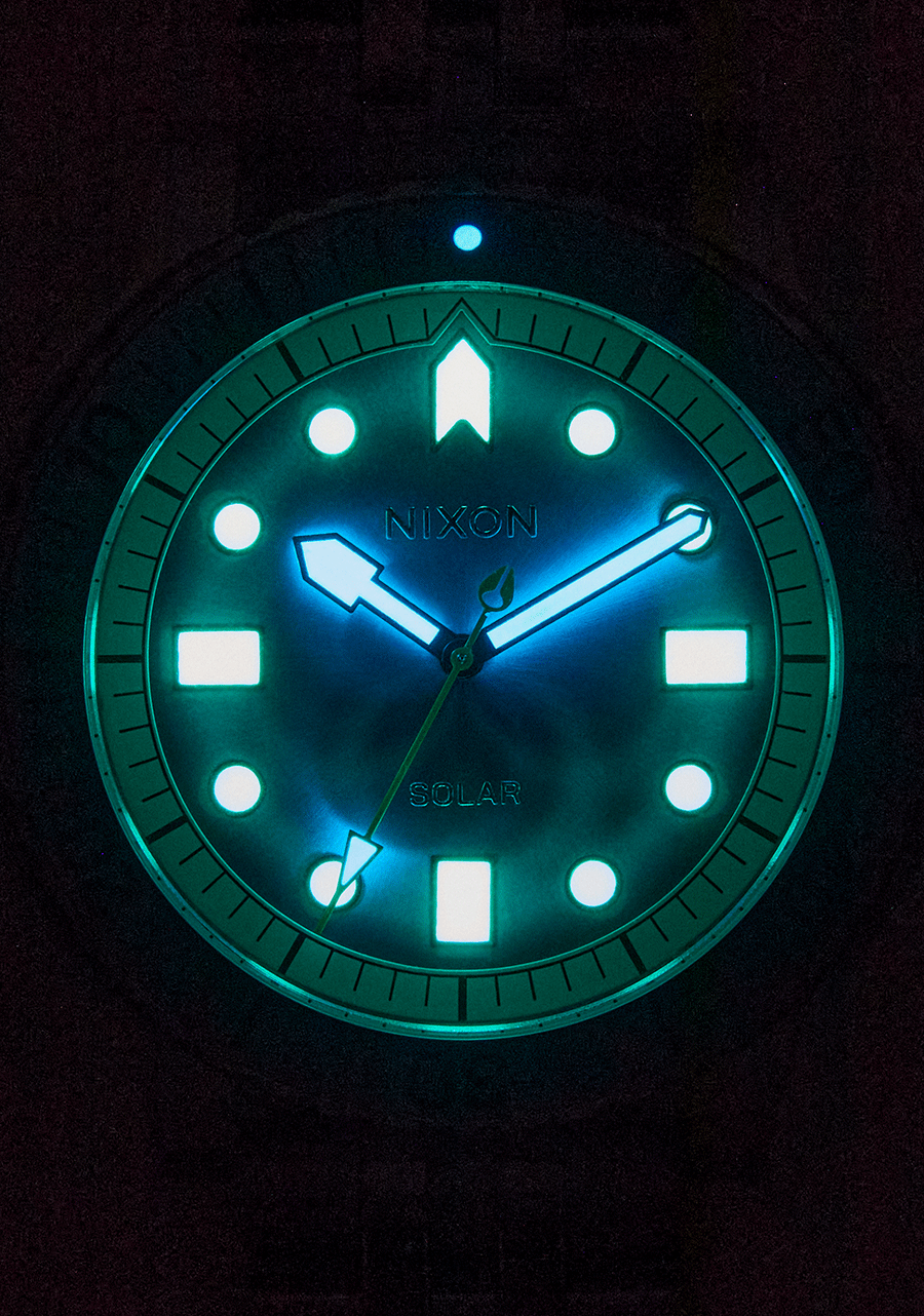 NIXON Stinger 44 - Silver Byron Blue Green Unisex Watch | A14025308-00