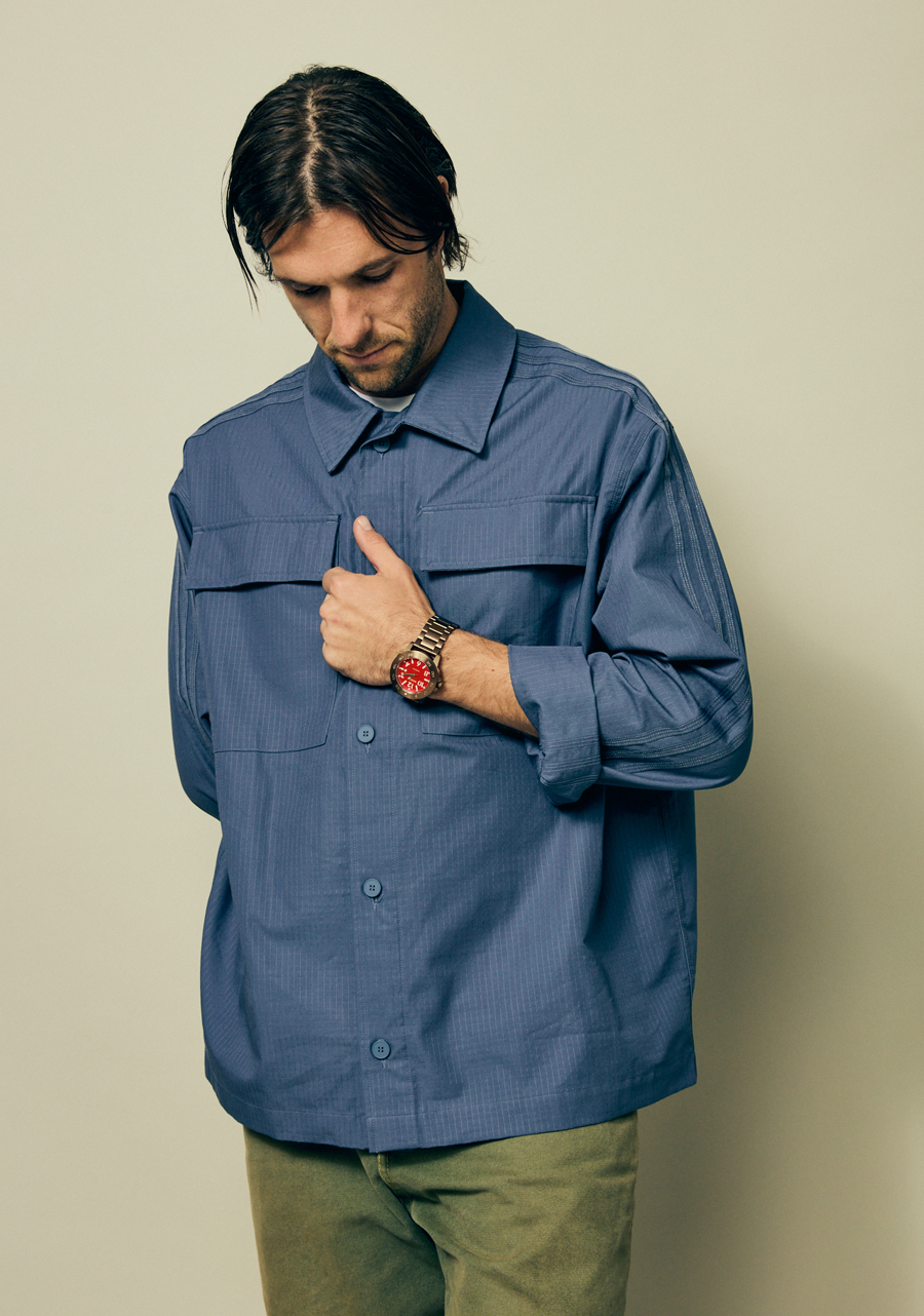 NIXON Smyth 44 - Khaki Red Unisex Watch | A14145262-00