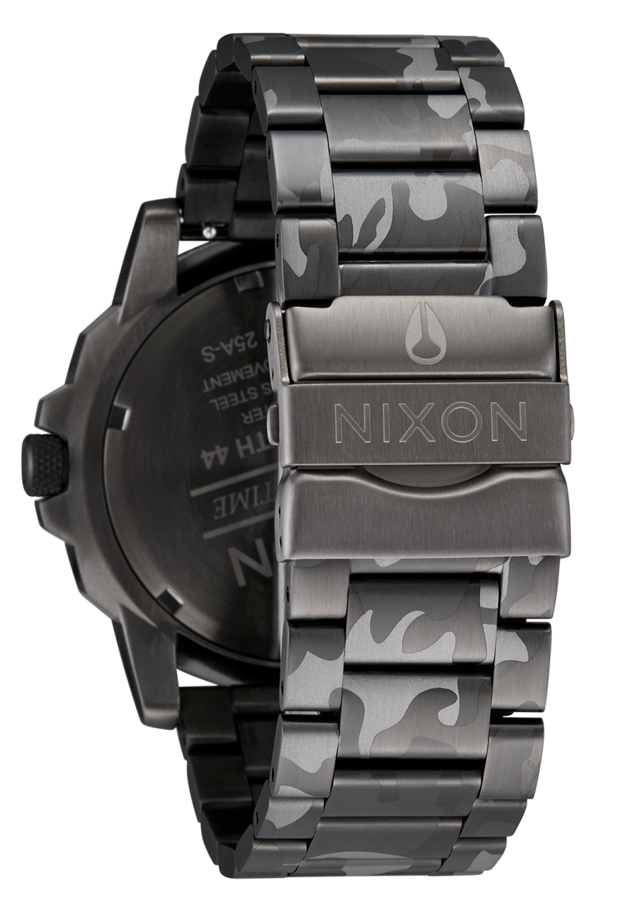 NIXON Smyth 44 - Camo Green Men's Watch | A14145362-00