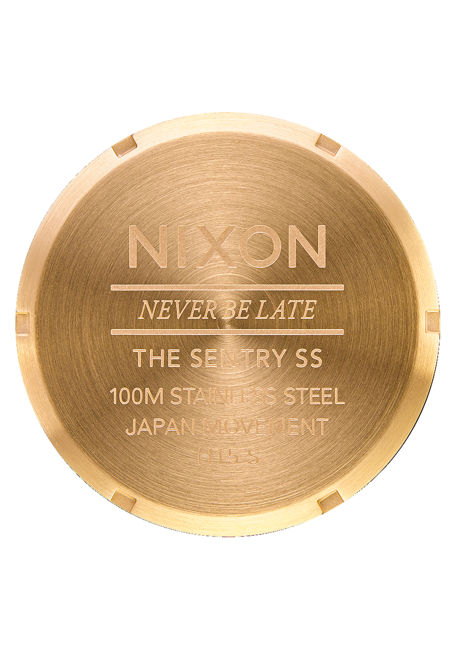 NIXON Sentry Wobble - 4th Dimension Gold / Black Unisex Watch | A14545358-00