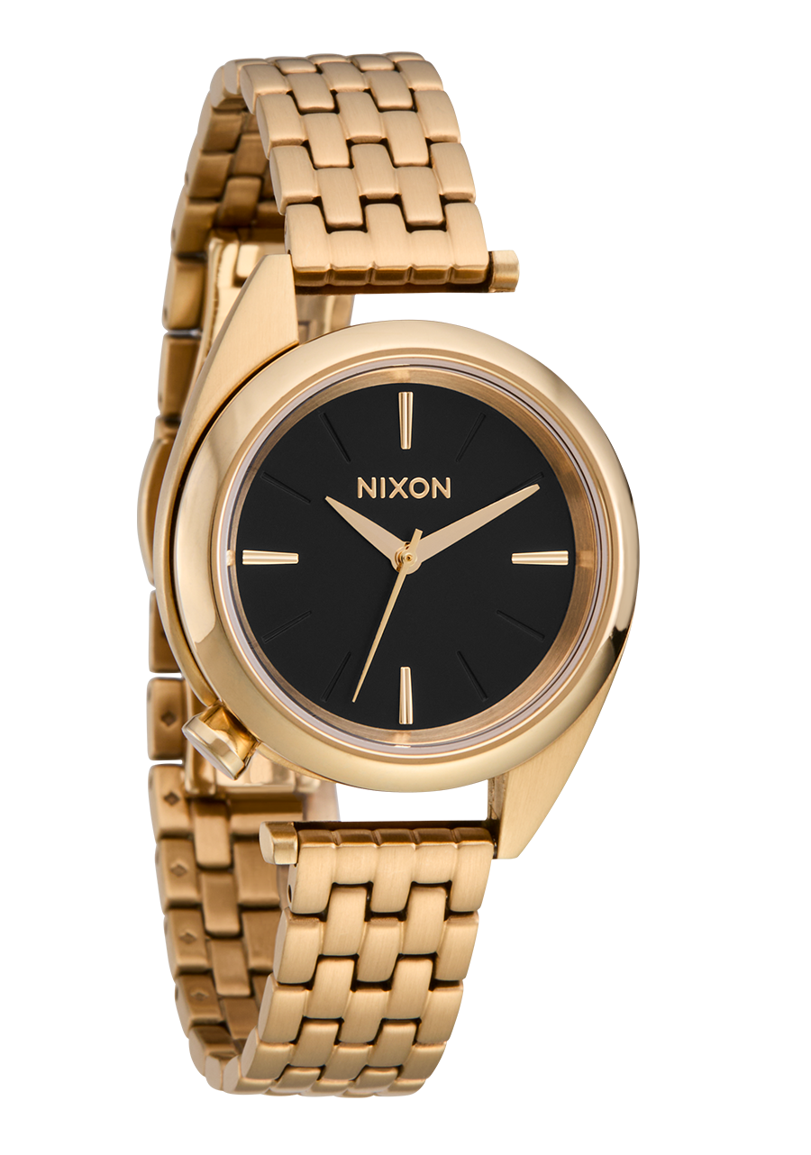 NIXON Kensington All Gold Dial and Black Steel Bracelet 36mm Unisex Watch - view 2