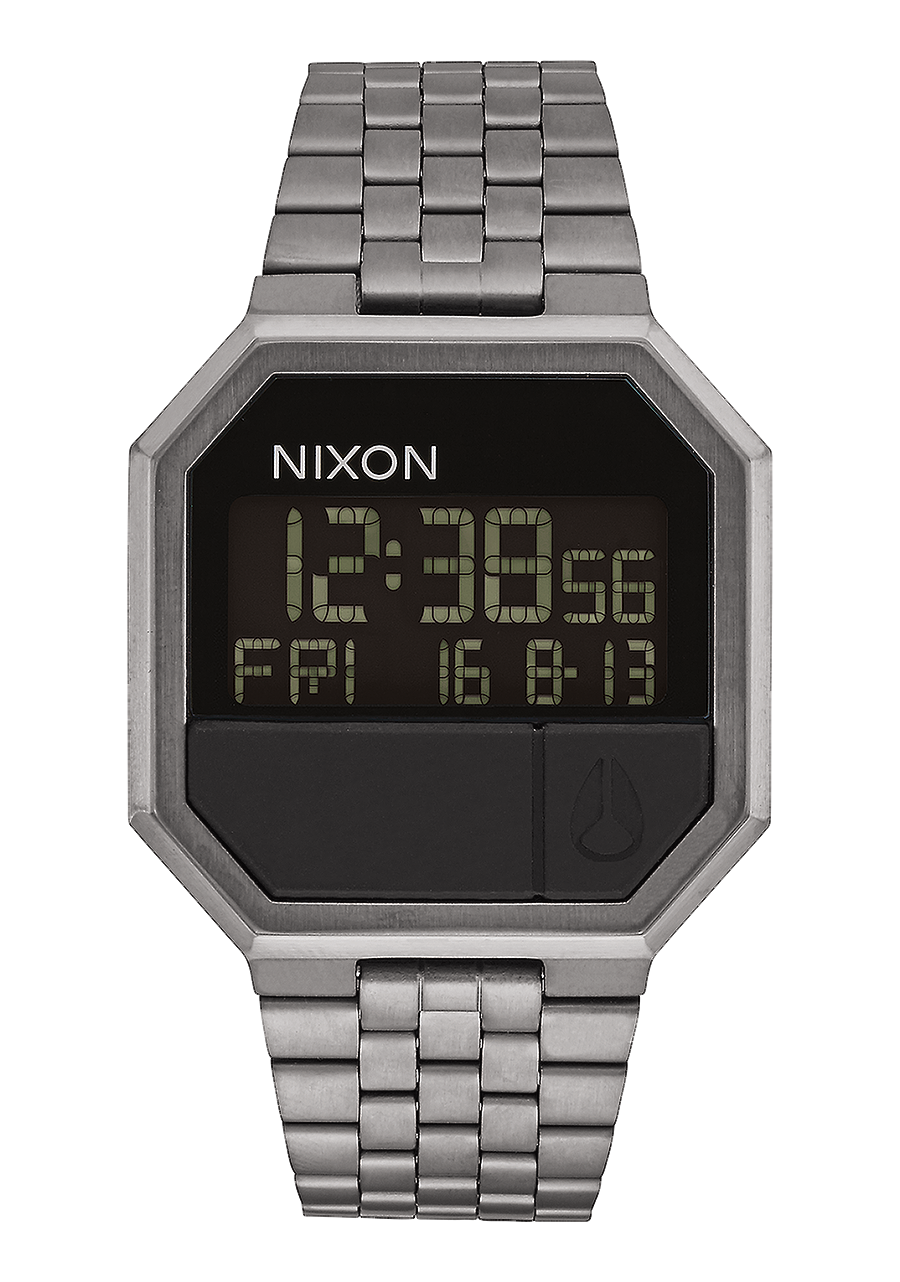 NIXON Re-Run All Gunmetal Dial and All Gunmetal Steel Bracelet 36mm Unisex Watch