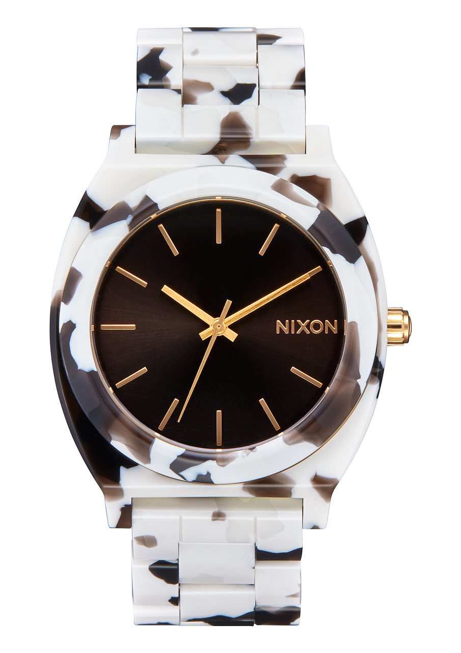 NIXON Time Teller Acetate Black Tortoise Unisex Watch | A3272882-00