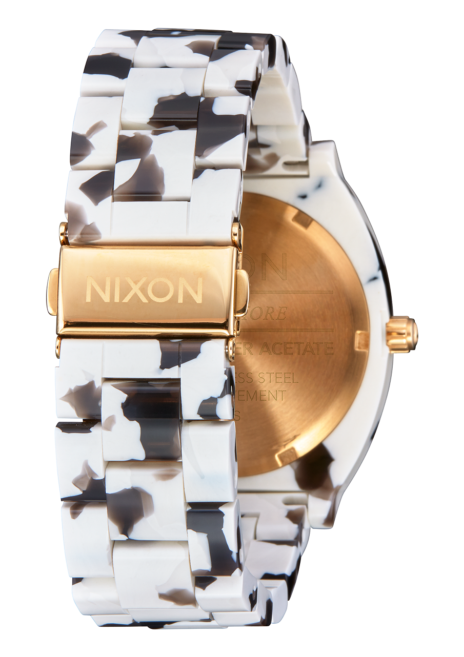NIXON Time Teller Acetate Black Tortoise Unisex Watch | A3272882-00