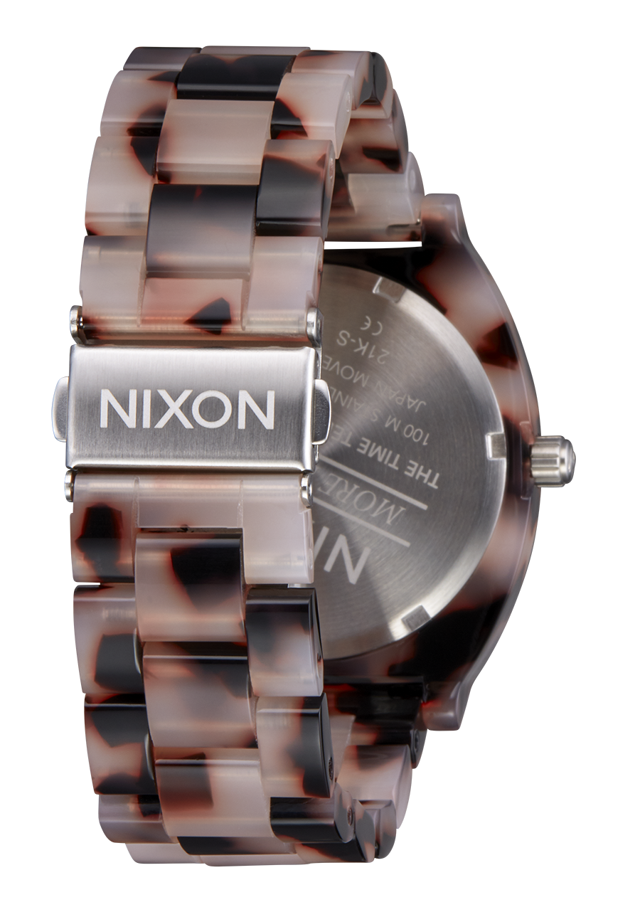 NIXON Time Teller Acetate Black Tortoise Unisex Watch | A3272882-00