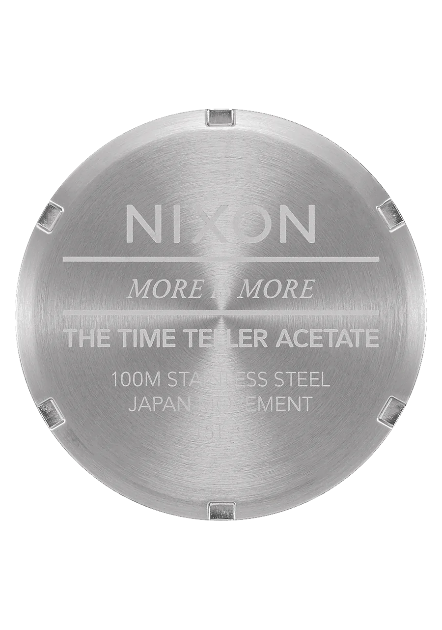 NIXON Time Teller Acetate Black Tortoise Unisex Watch | A3272882-00