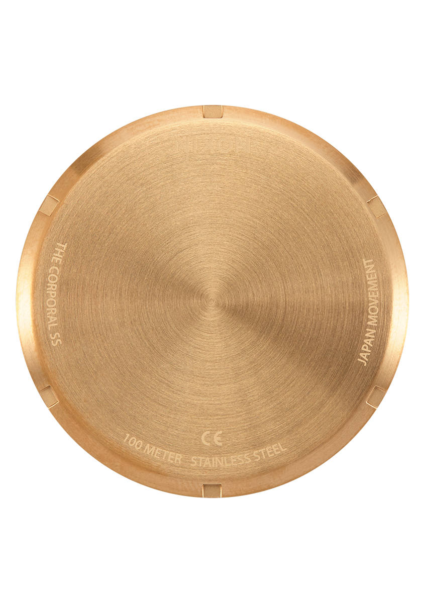 NIXON Corporal Stainless Steel Gold / Green Sunray Men's Watch | A3462691-00