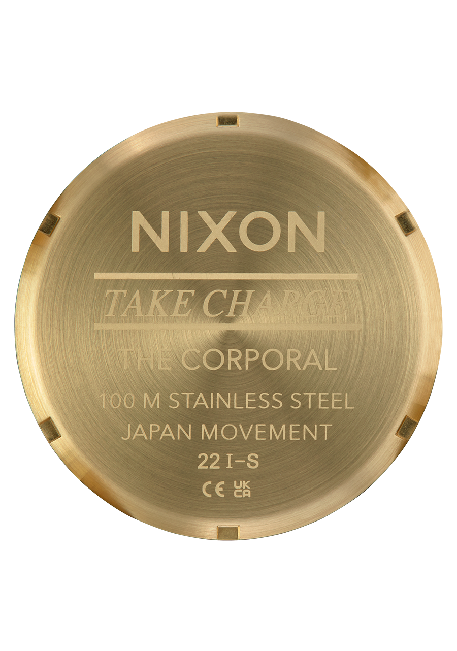 NIXON Corporal Stainless Steel Yellow Gold / Black Men's Watch | A3465163-00