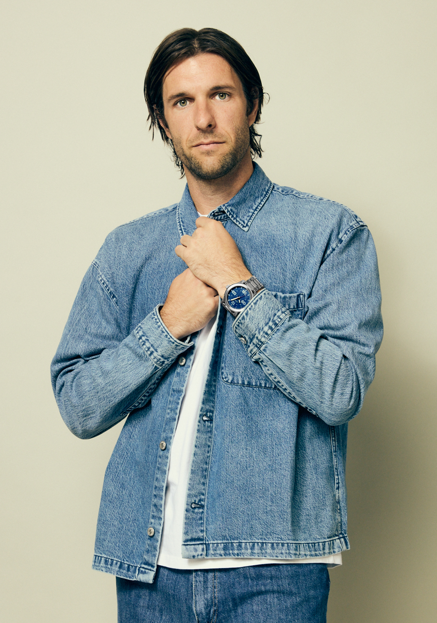 NIXON Corporal Stainless Steel Silver / Indigo Men's Watch | A3465246-00