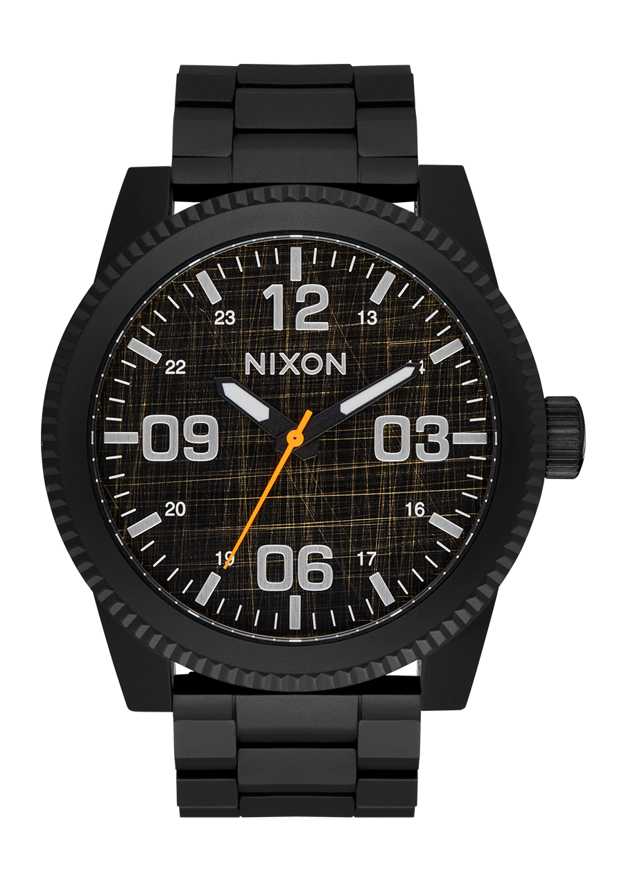 NIXON Corporal Stainless Steel - Super Black / Black Top Men's Watch | A3465305-00