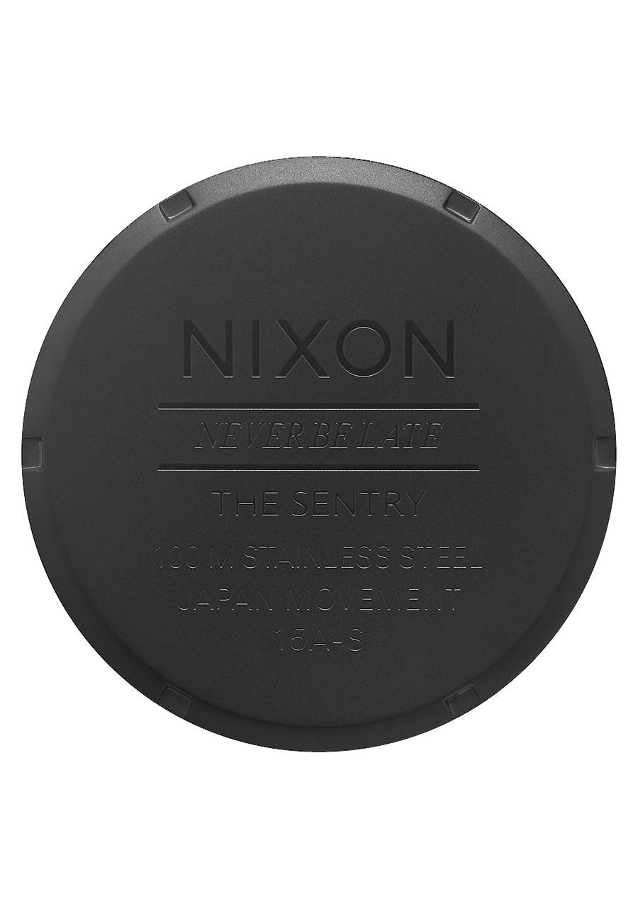 NIXON Sentry Stainless Steel All Black Dial and All Black Steel Bracelet 36mm Unisex Watch - view 4