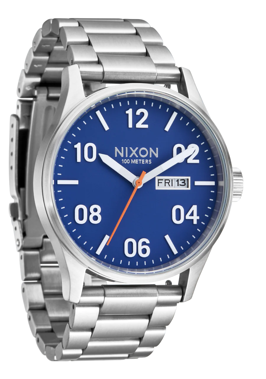 NIXON Sentry Stainless Steel Silver Dial and Silver Steel Bracelet 40mm Unisex Watch - view 2