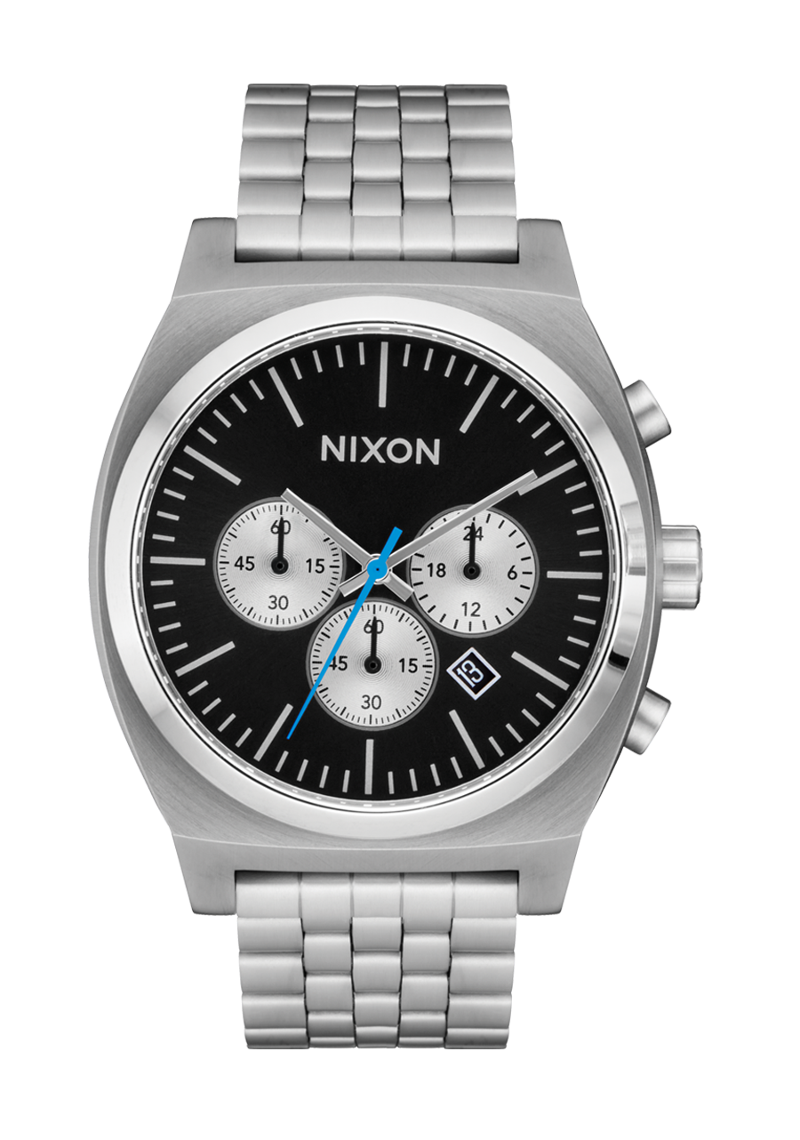 NIXON Time Teller Chrono - Chrome Black Chrome Sunray Unisex Watch | A9725266-00