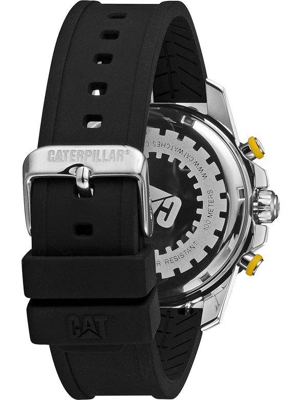 CAT Downforce Multi Black Dial Chronograph Stainless Steel Bracelet Men’s Watch | AP.149.11.117