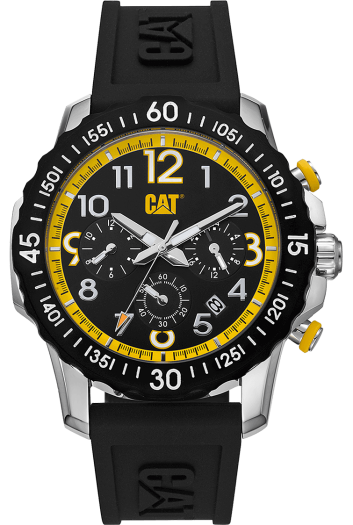 CAT Downforce Multi Black Dial Chronograph Stainless Steel Bracelet Men’s Watch | AP.149.11.117