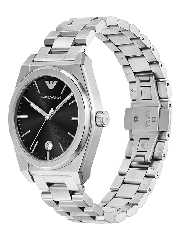 Emporio Armani Three-Hand Date Stainless Steel Men's Watch | AR11622