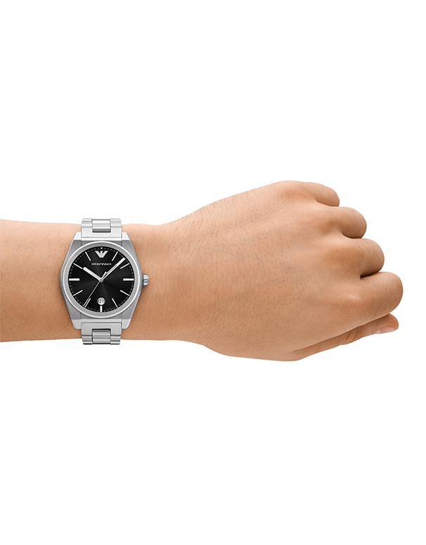 Emporio Armani Three-Hand Date Stainless Steel Men's Watch | AR11622