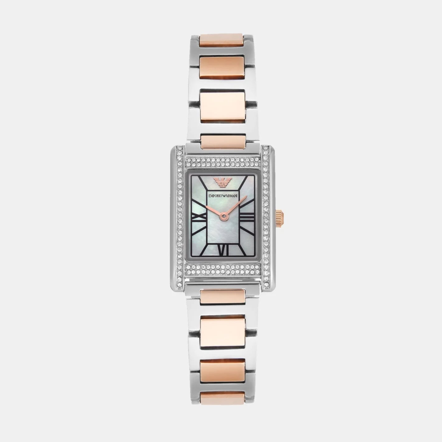 Emporio Armani Genni Quartz Mother Of Pearl Dial Analog Stainless Steel Women's Watch | AR11626