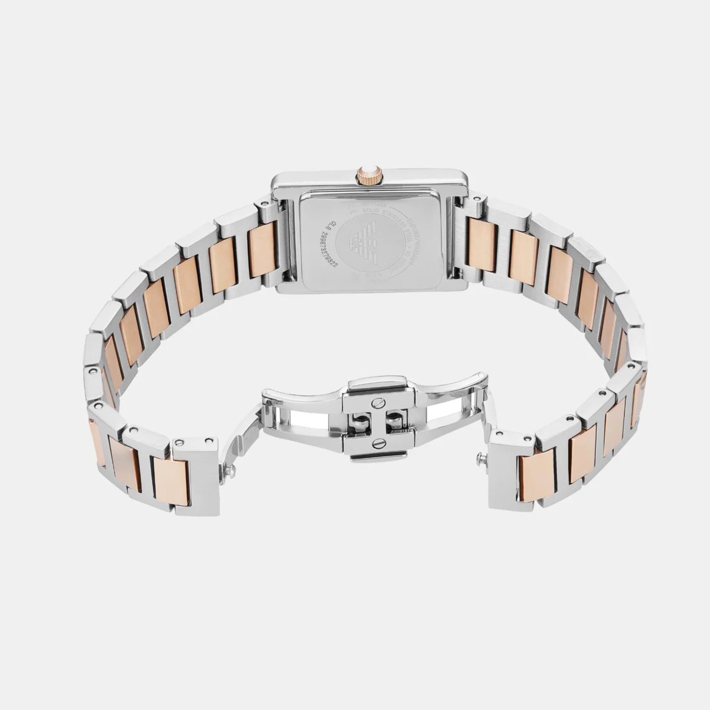 Emporio Armani Genni Quartz Mother Of Pearl Dial Analog Stainless Steel Women's Watch | AR11626