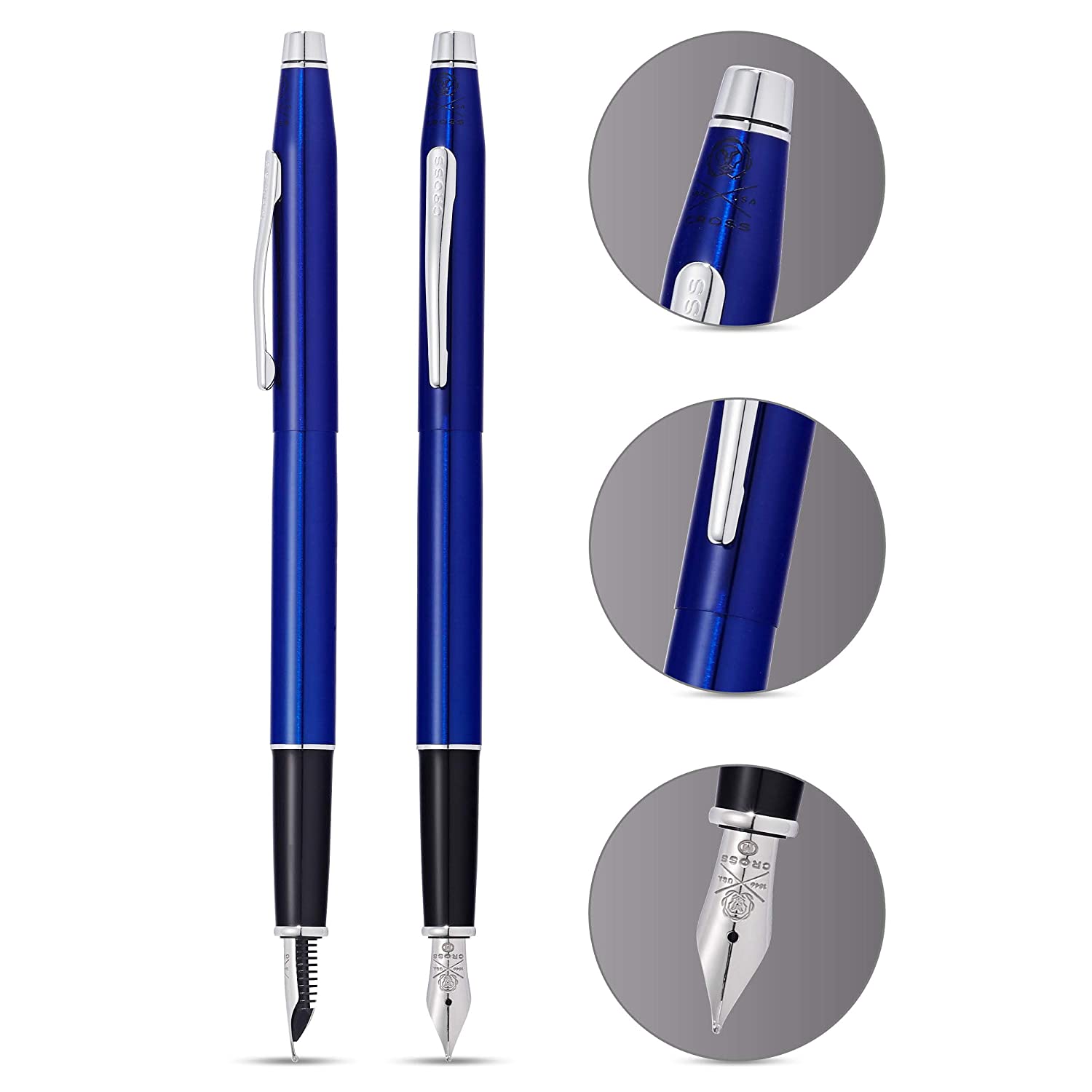 CROSS Classic Century Fountain Pen - Translucent Blue | AT0086-112FS