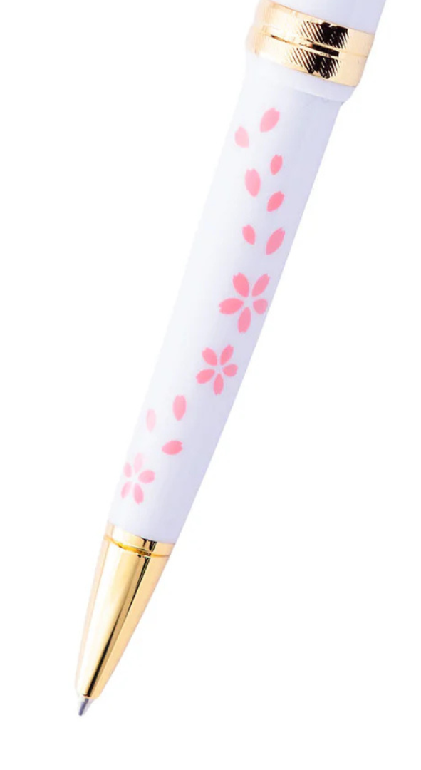 CROSS Bailey Light Cherry Blossom Glossy White Resin Ballpoint Pen | AT0742-15