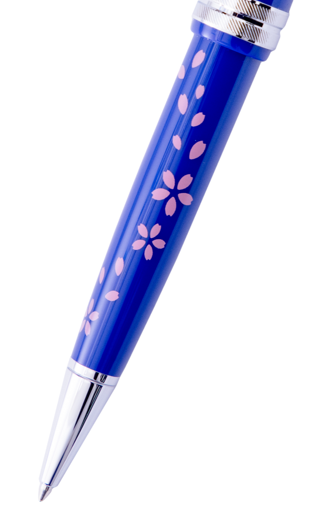 CROSS Bailey Light Cherry Blossom Glossy Blue Resin Ballpoint Pen | AT0742-16