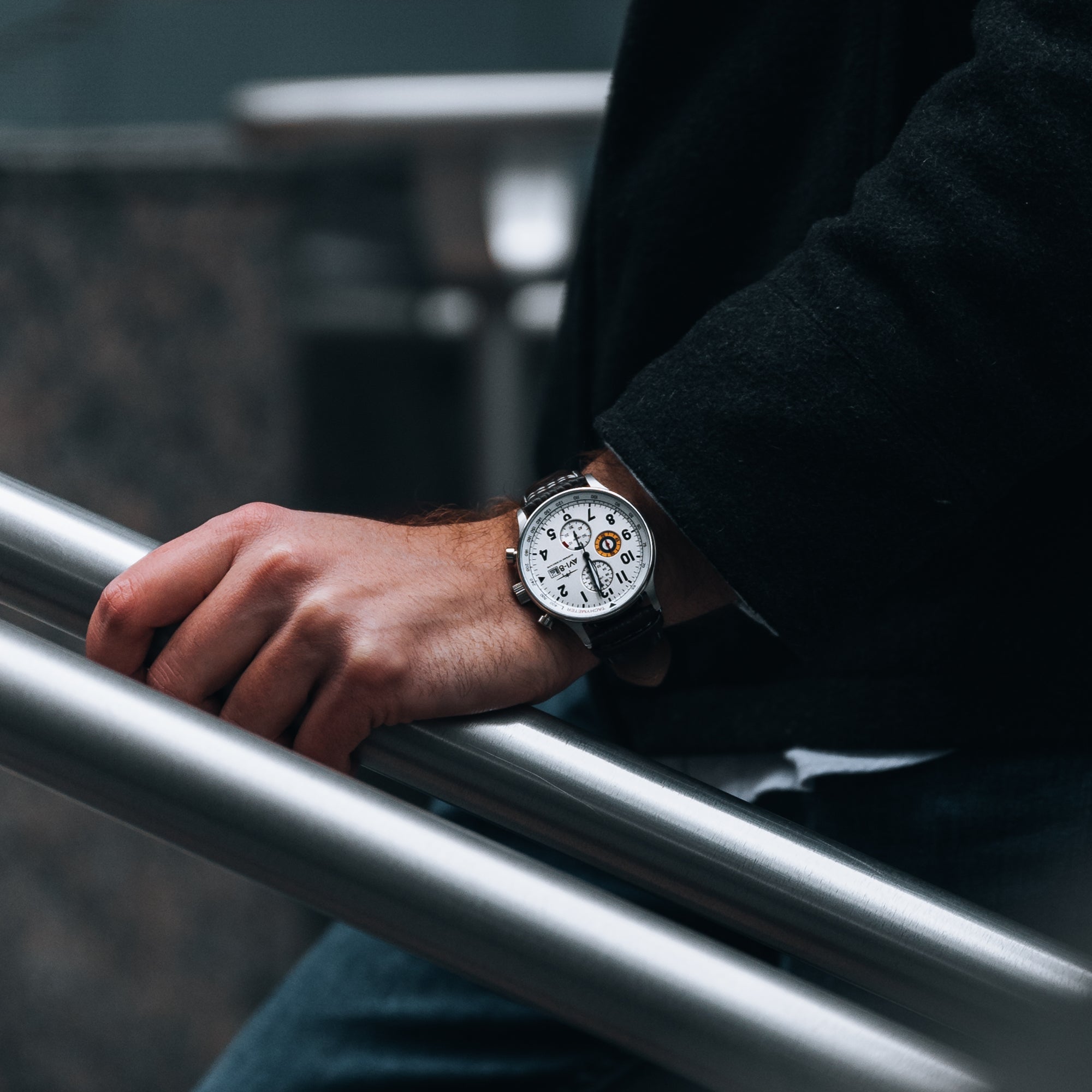 AVI-8 Hawker Hurricane Classic Chronograph Classic White Av 4011 01