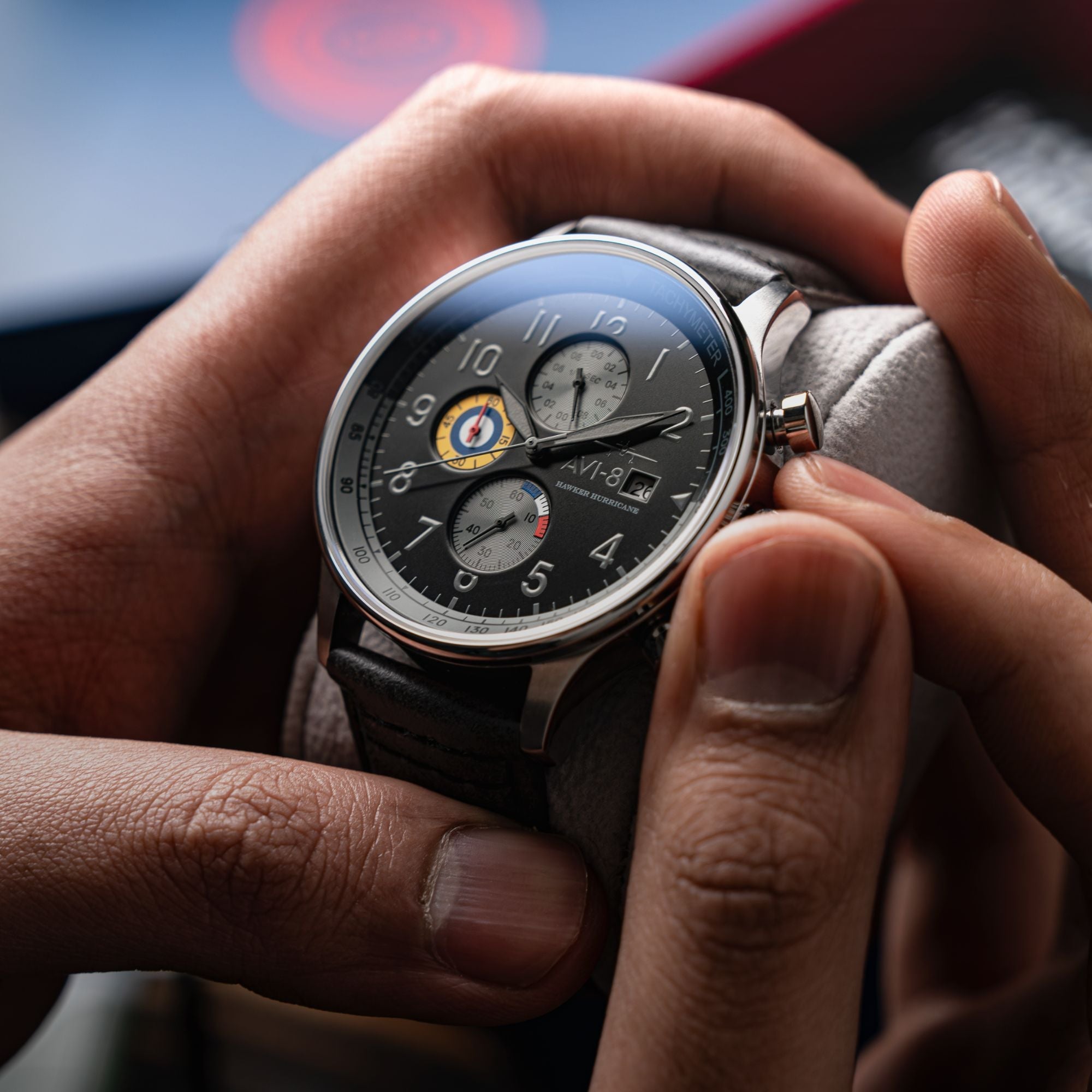 AVI-8 Classic Chronograph Grey Black