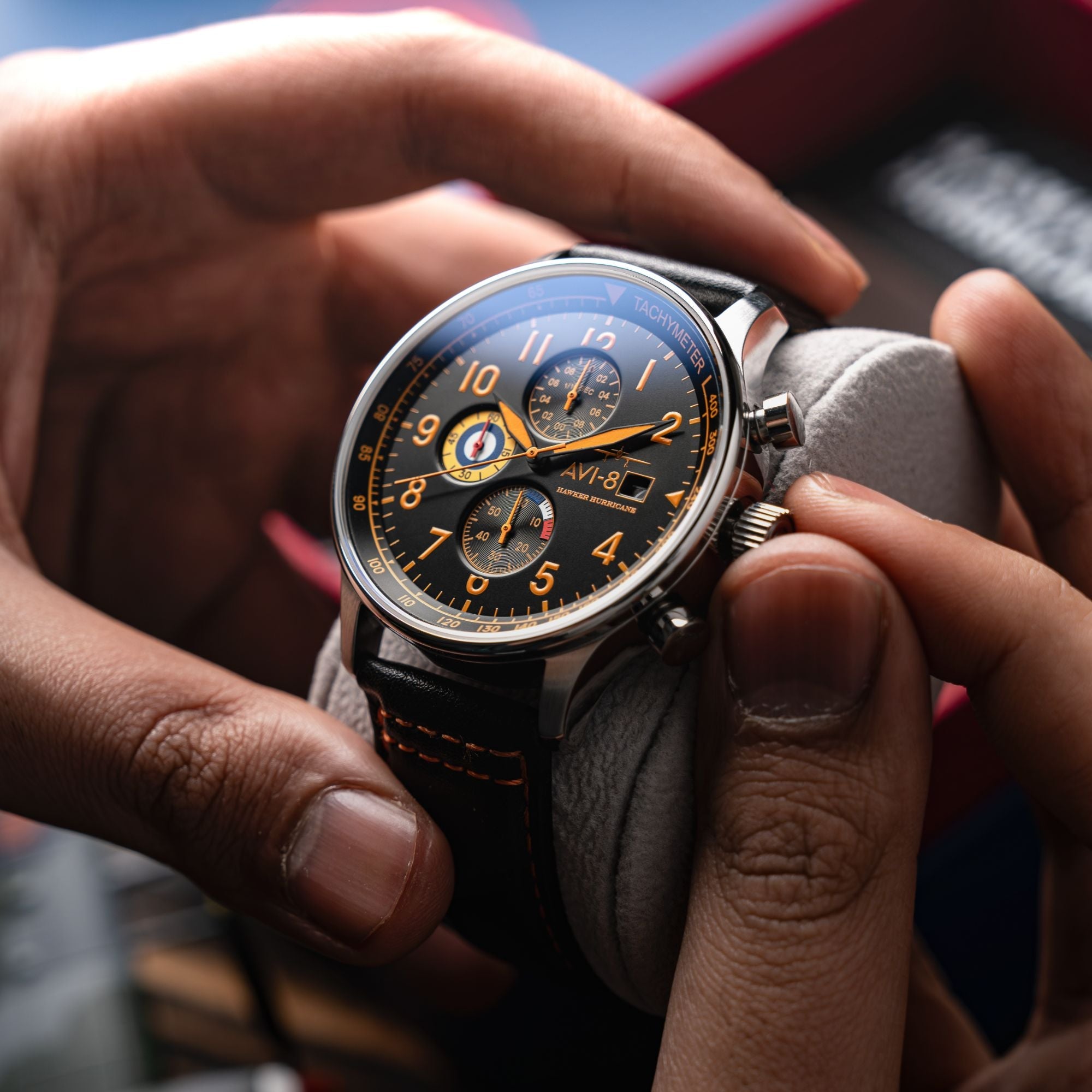 AVI-8 Classic Chronograph Tiger Orange