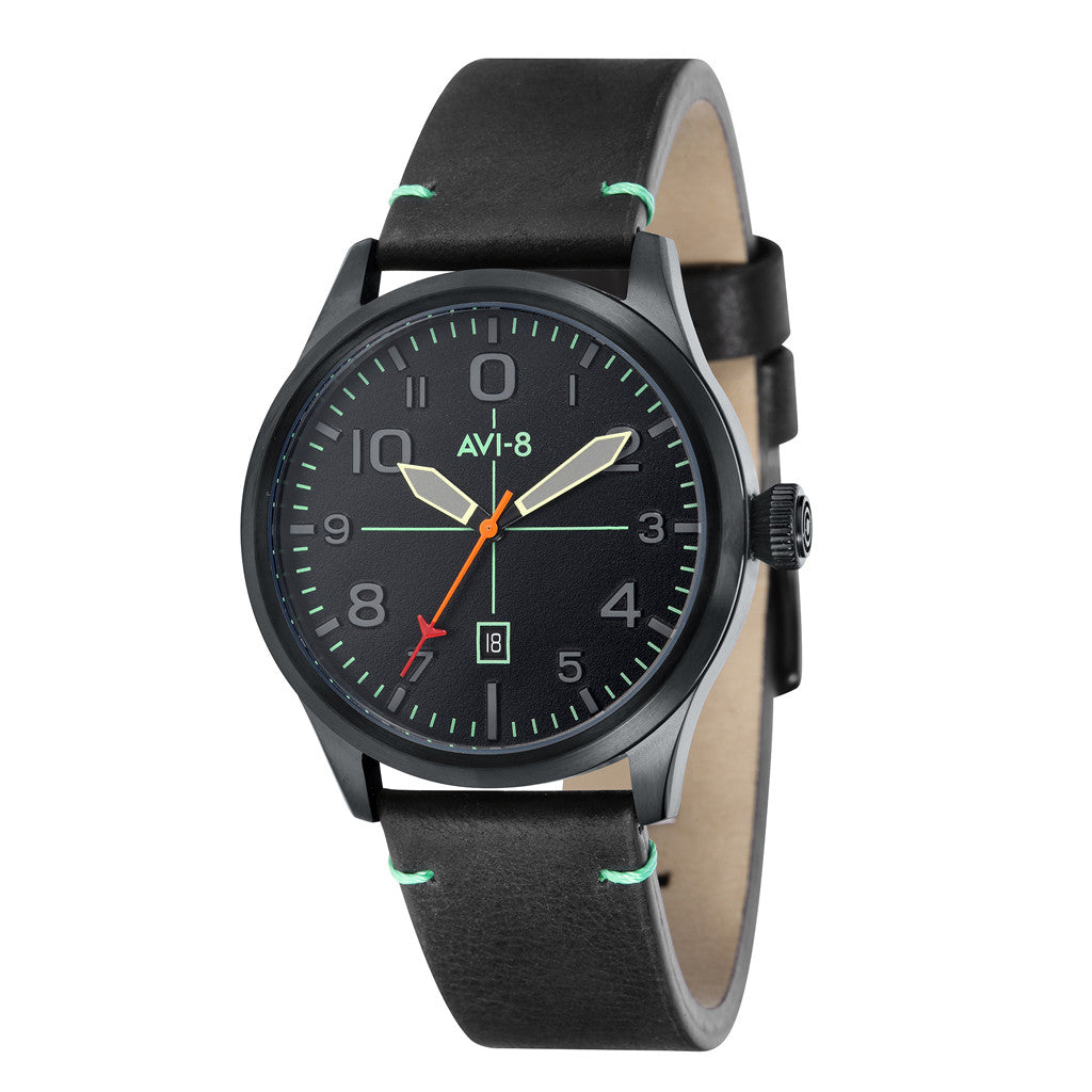 AVI-8 Cadet Japan Quartz Radar Black