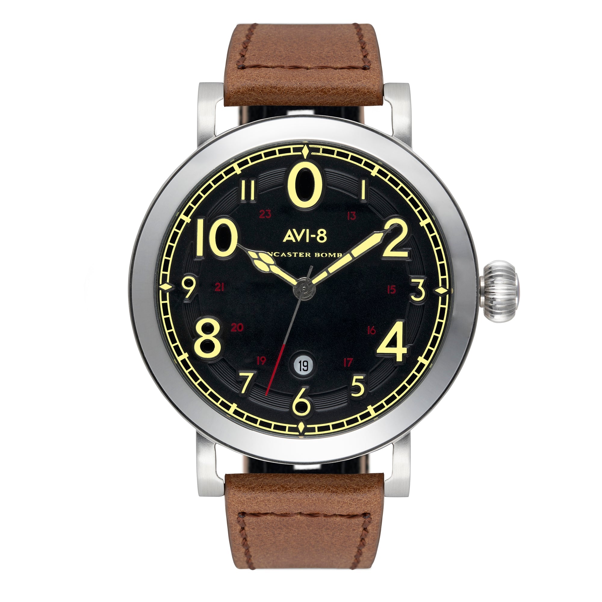 AVI-8 Lancaster Bomber Black Military Watch