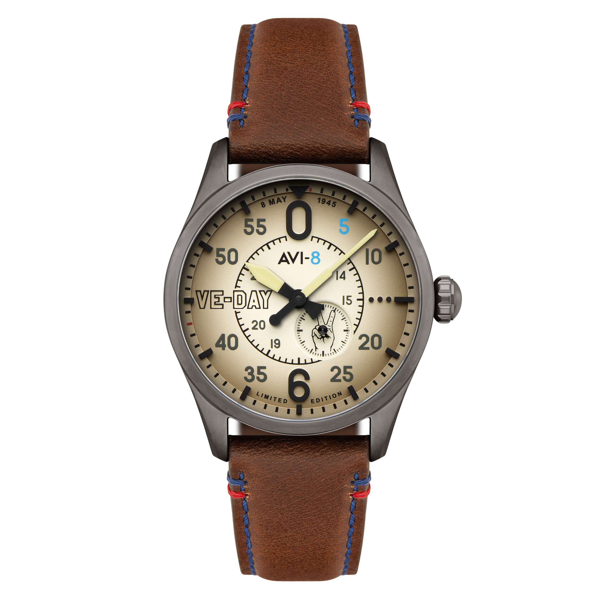 AVI-8 Type 300 Automatic Ve-Day 80Th Limited Edition Valour Canvas