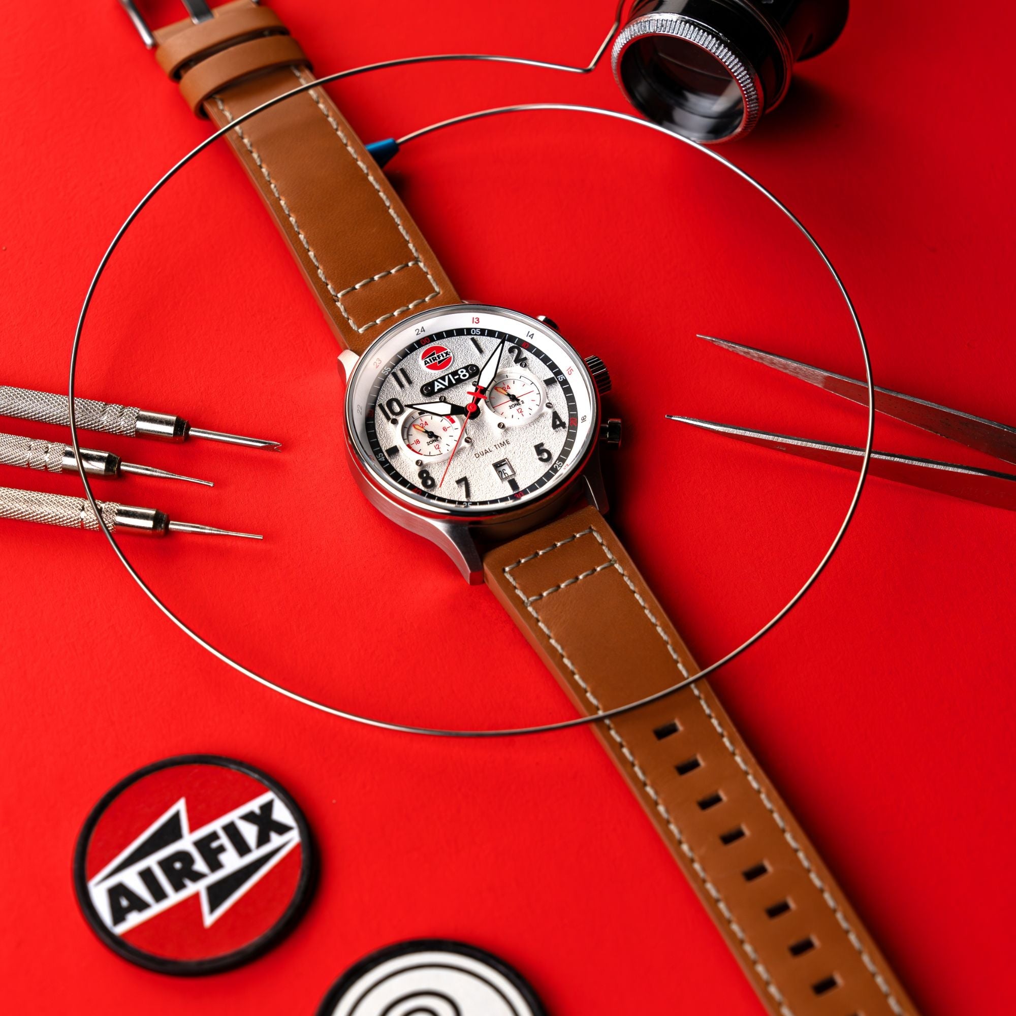 AVI-8 Carey Dual Time Airfix Edition Silver White