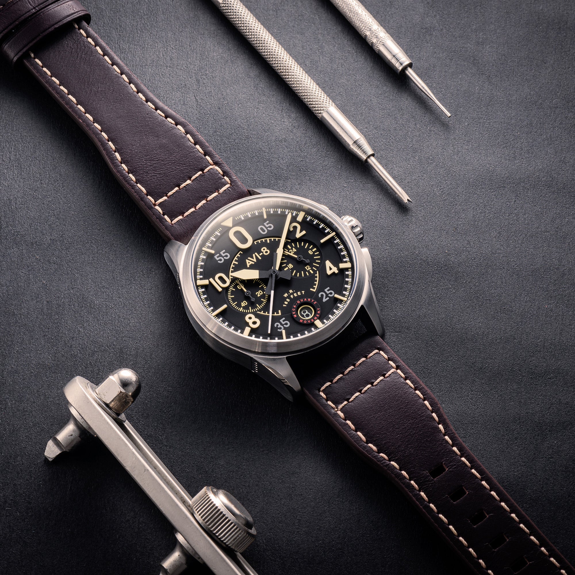 AVI-8 Lock Chronograph Midnight Oak