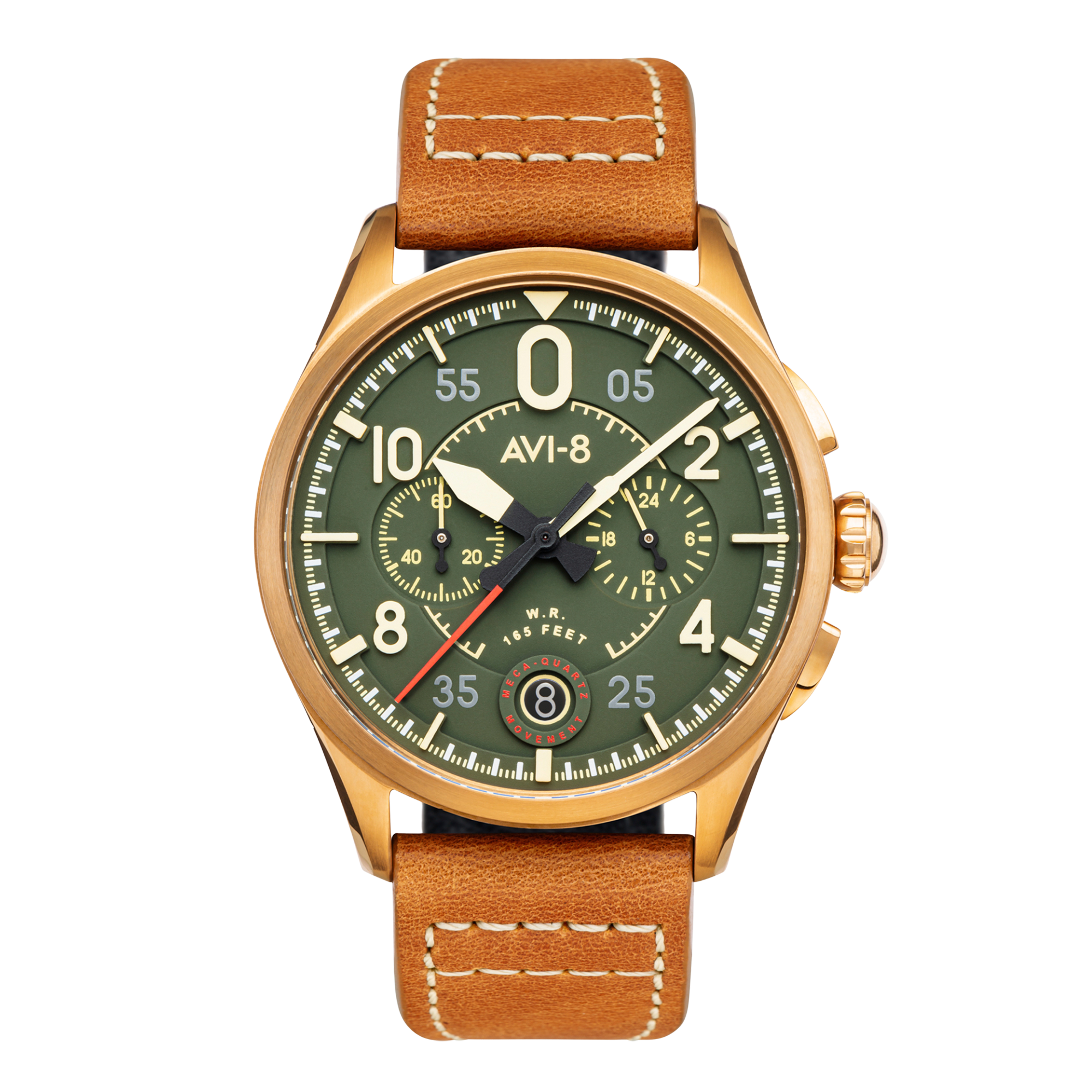 AVI-8 Spitfire Lock Chronograph Bronze Green Av 4089 02