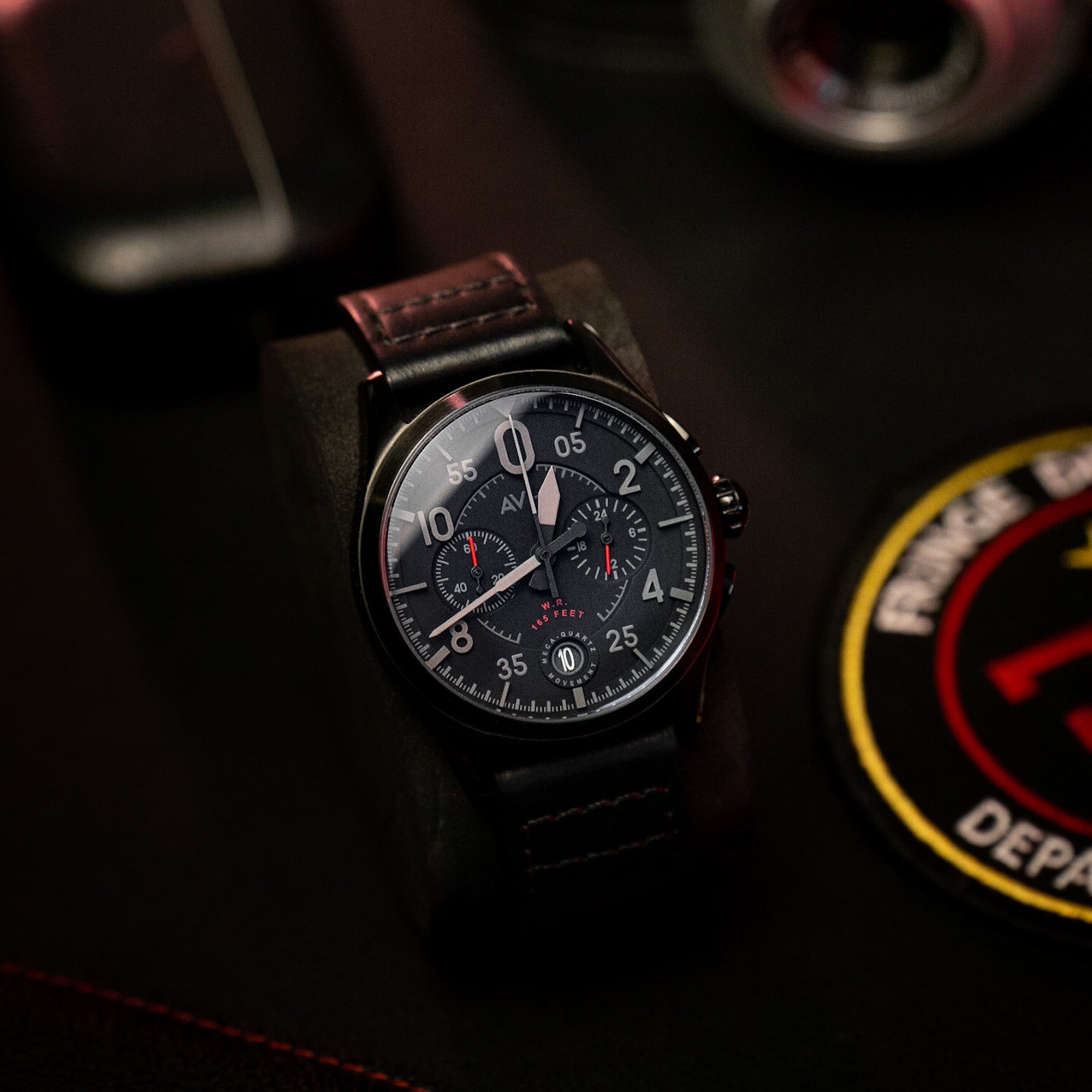 AVI-8 Lock Chronograph Slate Black