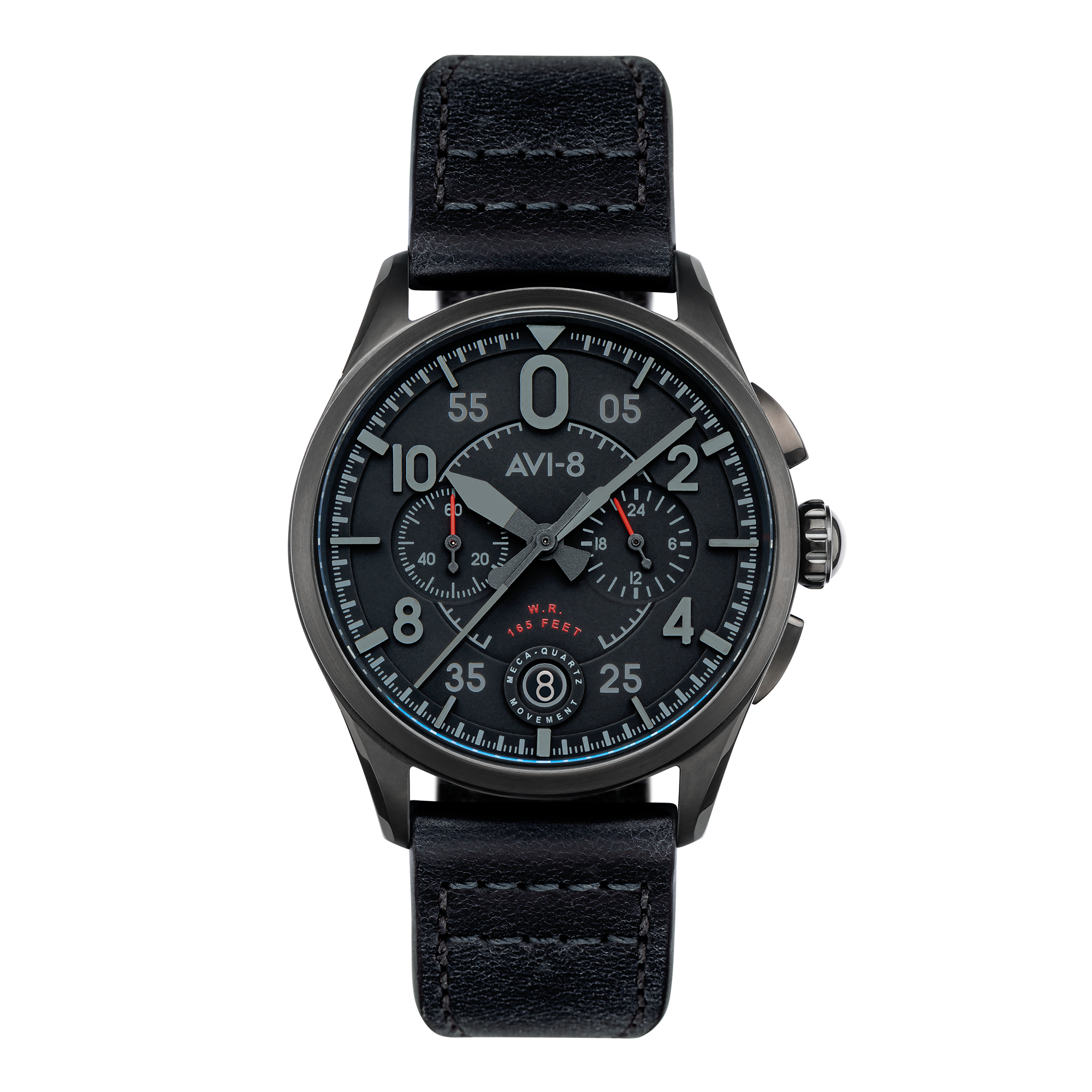 AVI-8 Lock Chronograph Slate Black