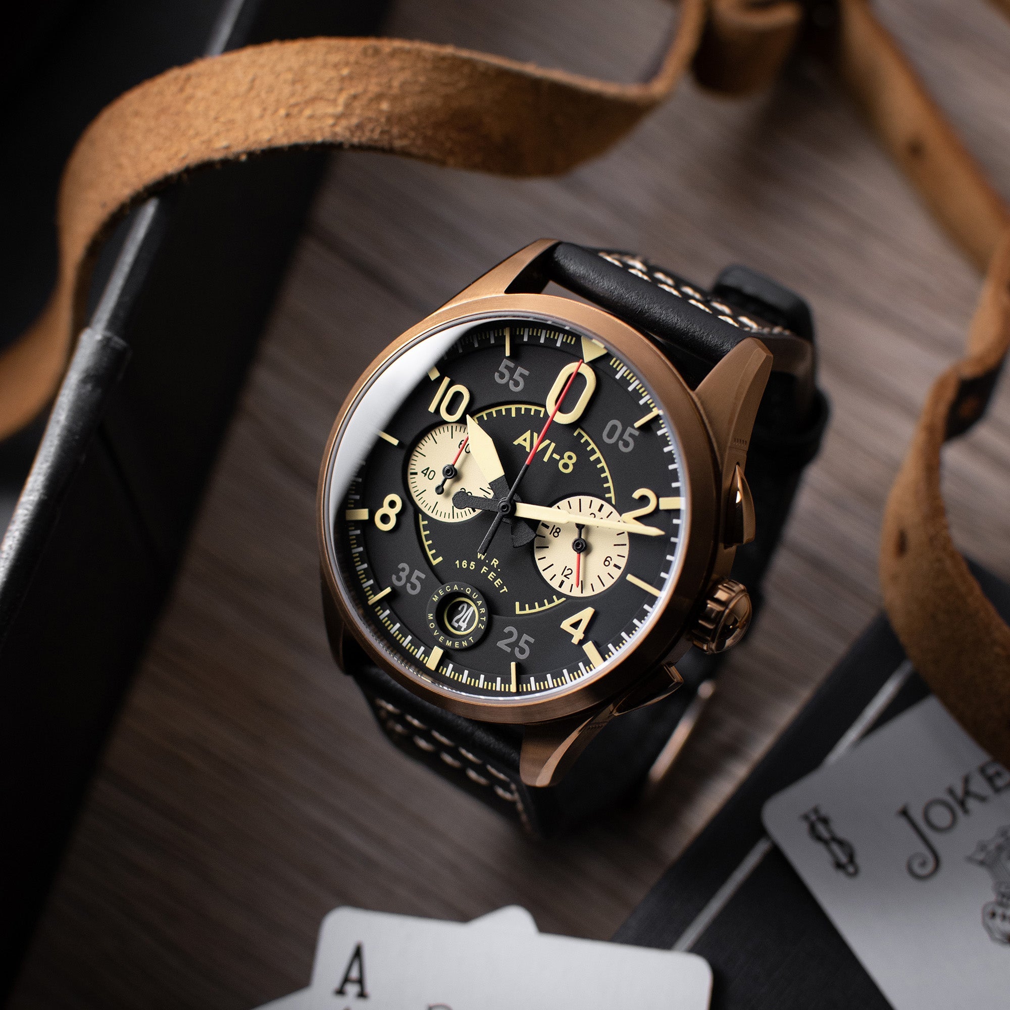 AVI-8 Lock Chronograph Void Black